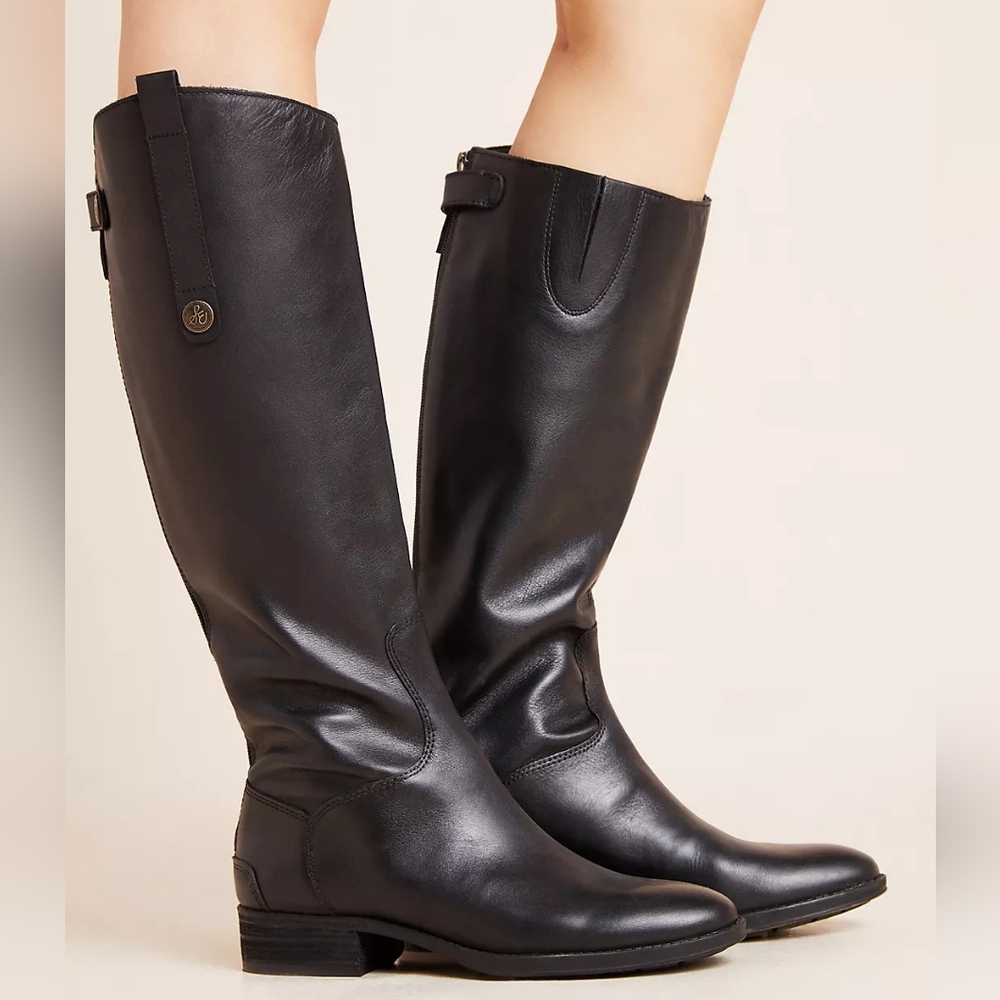 NEW ANTHRO | $200 Sam Edelman Penny Leather Riding Boots - Picture 10 of 13